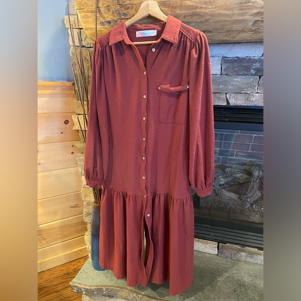 FREE PEOPLE BEACH Old Bay Shirtdress - Picture 2 of 4